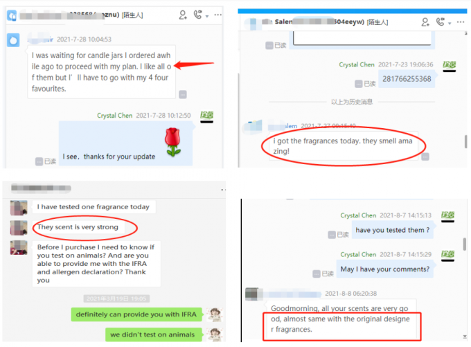 Popul&auml;re Luxus-Gr&uuml;ne-Tee-Kerzen-Duftstoffe zur Herstellung von hochduftenden Kerzen 2