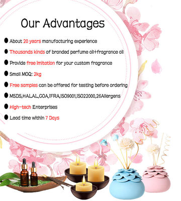 Fresh Scents for Candle Making Long Lasting Perfume Essential Oil for Candles Premium High Quality Perfume Candle Fragrance Oil